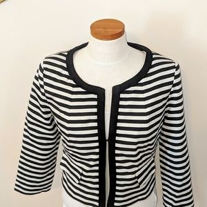 NWT XOXO Black & White Stripped Blazer